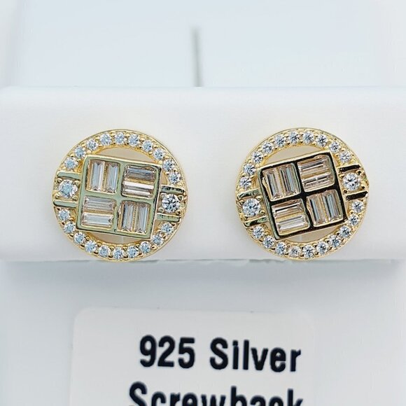 925 Sterling Silver Cubic Zirconia Earrings, U19254786 - Picture 9 of 10